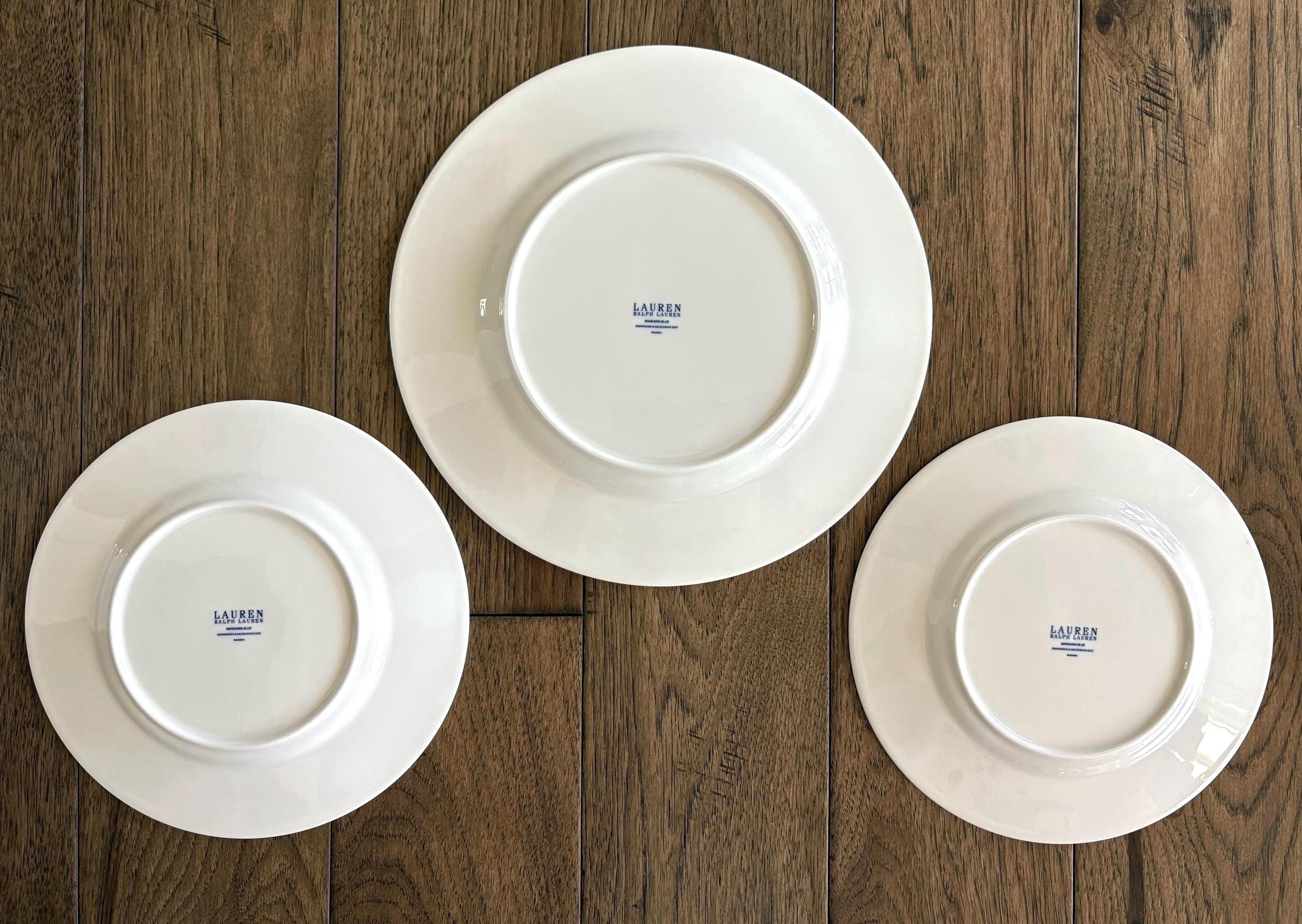 Ralph Lauren Mandarin Plates: Blue and White Dinner and Salads - Etsy