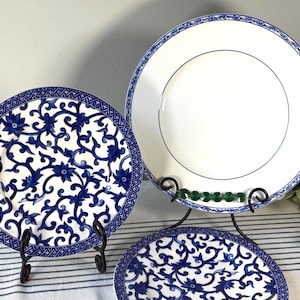 ラルフローレン　マンダリンブルー　２１cmプレート　ペア Ralph Lauren Mandarin Blue Plates - Etsy
