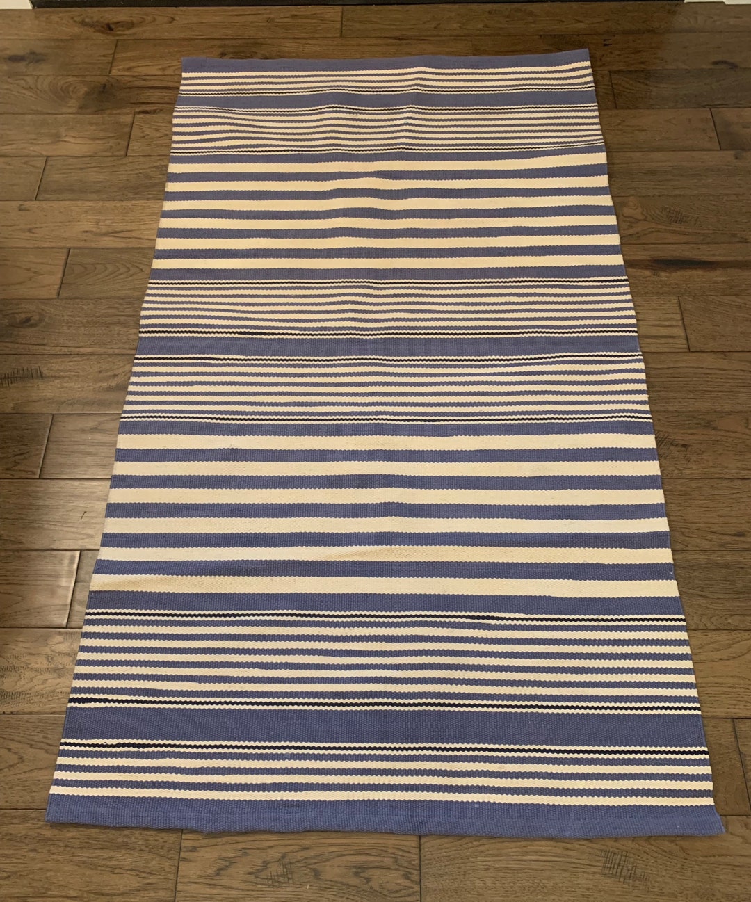 Free Shipping Dash & Albert Blue French Striped Rug 3 X 5 Hand Woven ...