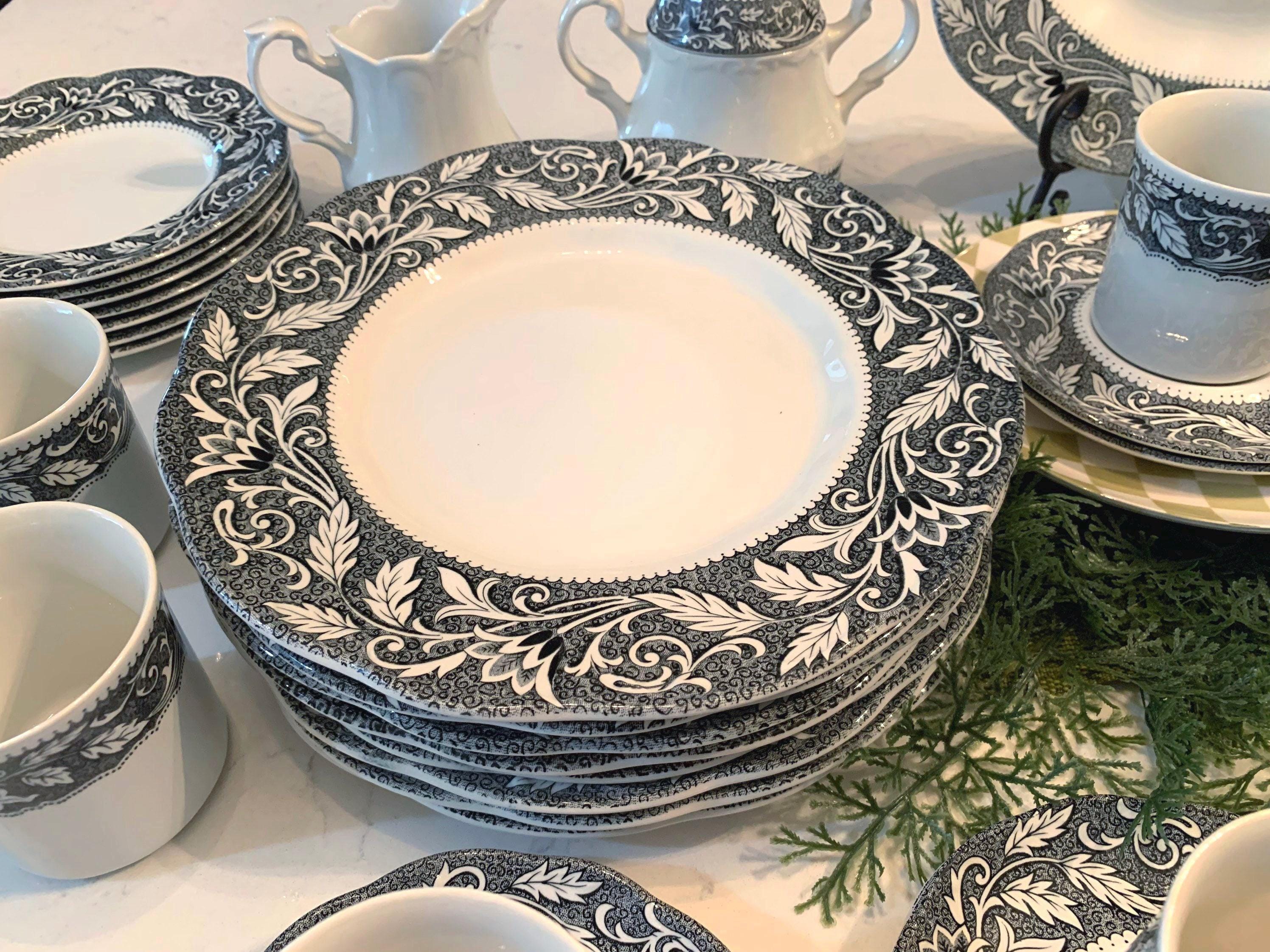 Black And White Toile Dinnerware: Timeless Elegance Defined 1 Black And White Toile Dinnerware: Timeless Elegance Defined