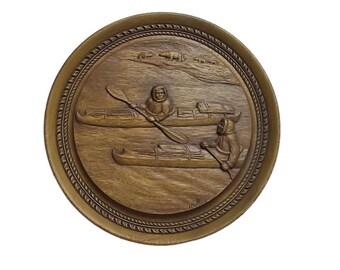 Karl Rothammer round wooden wall art