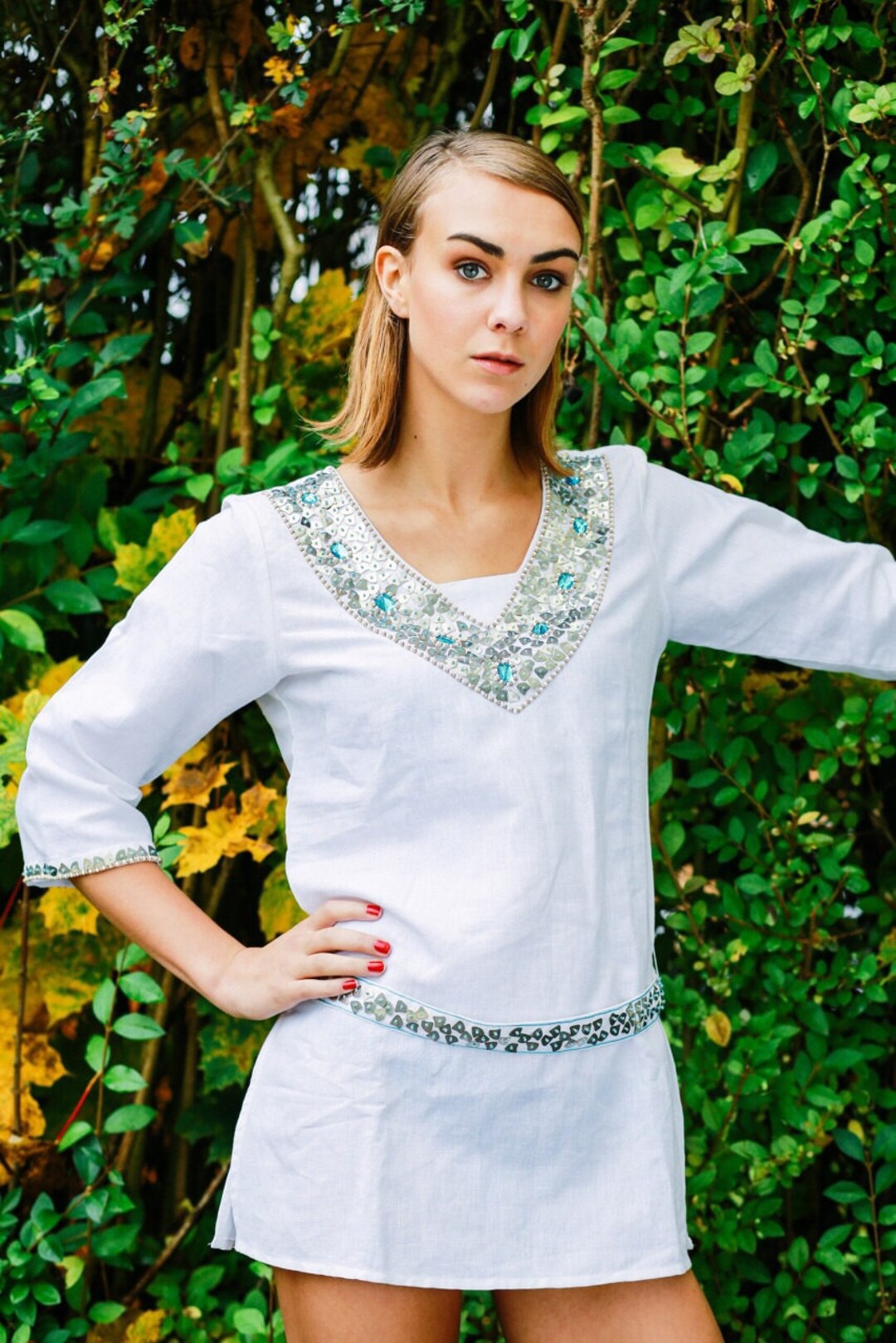 LONG V NECK KNIT KAFTAN CALL ME CLEOPATRA