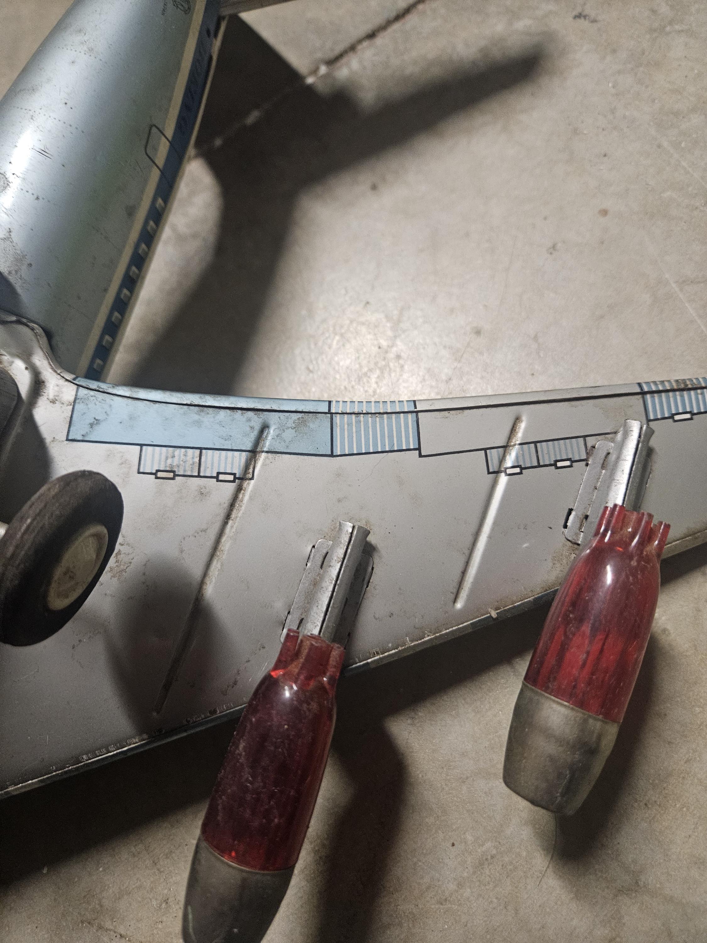 Pan American Boeing Jet Clipper Toy Airplane Battery Compartment