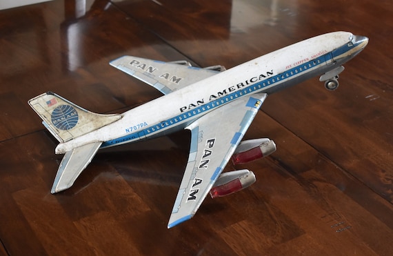Pan American Boeing Jet Clipper Toy Airplane Battery Compartment