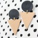 Leather Geometric Earrings • Triangle Earrings • Upcycled Jewellery • Black and Nude Colors • UK Earrings • Minimalist Earrings • Round