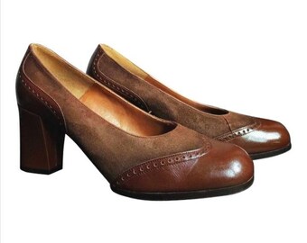 escarpins vintage chaussures à talons à boucles en laiton