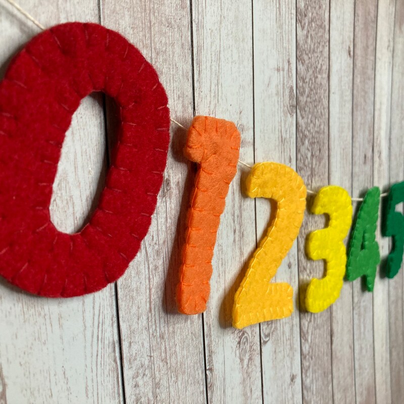 Felt Numbers - Etsy
