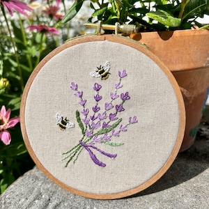 Bees & Lavender Embroidery Kit