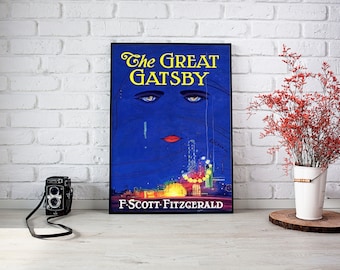 GG02 VINTAGE THE GREAT GATSBY by F SCOTT FITZGERALD POSTER A2 PRINT