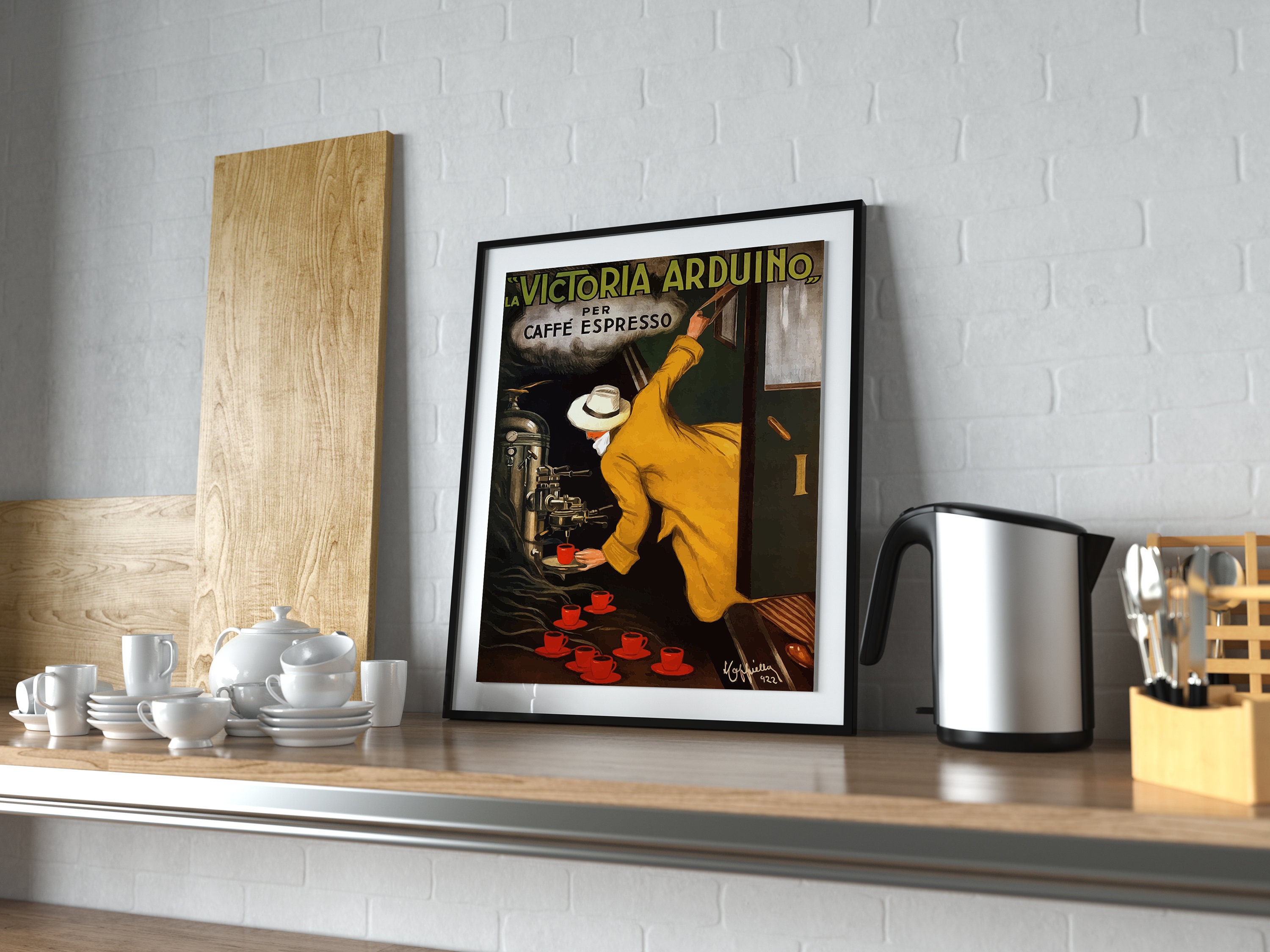 La Victoria Arduino Coffee Cafe Espresso poster La Victoria Etsy