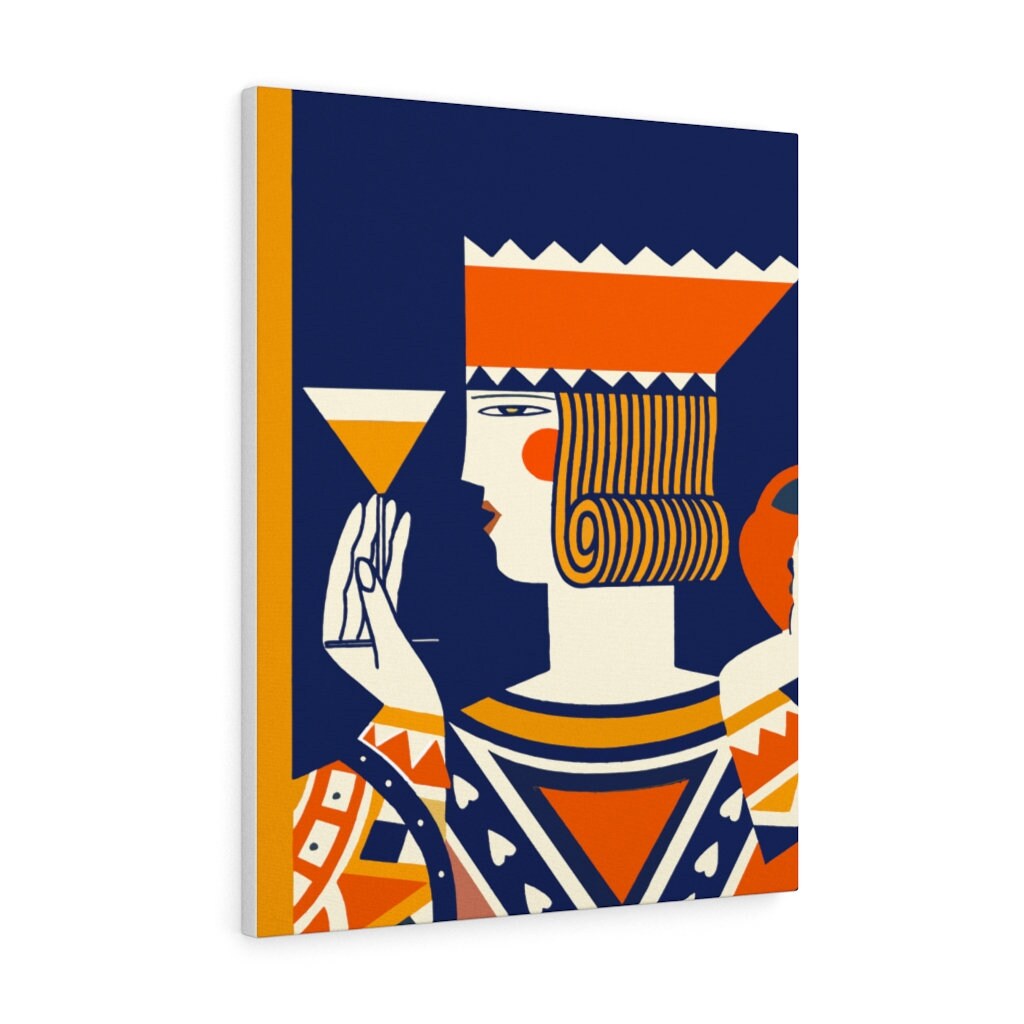 Vintage 1920s Art Deco Queen Canvas Vintage 1920s Art Deco Etsy