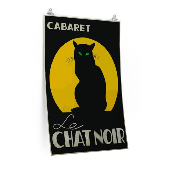 Vintage Art Deco Cabaret Le Chat Noir Cat Green Eyes Poster Etsy Vintage Art Deco Cabaret Le Chat Noir Cat Green Eyes Poster Etsy