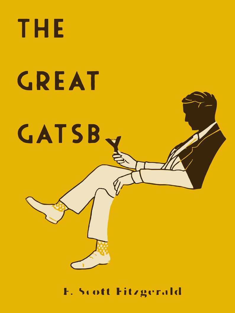 The Great Gatsby Book Cover Great Gatsby Vintage 1920s 
