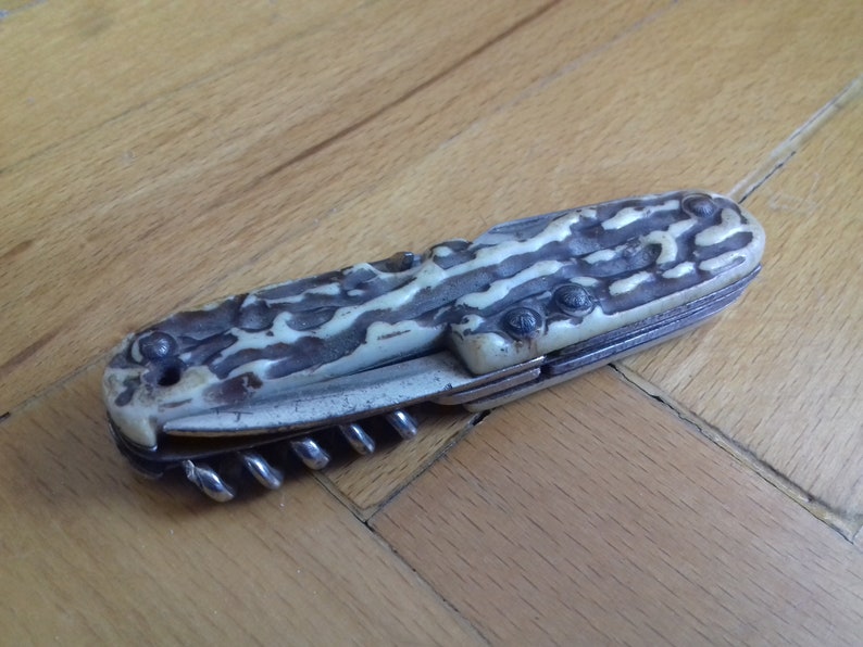 Vintage Multifunction Pocket Knife Made in Germany Etsy