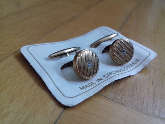 Vintage NOS cufflinks/ Old fashion accessories/ C… - image 1