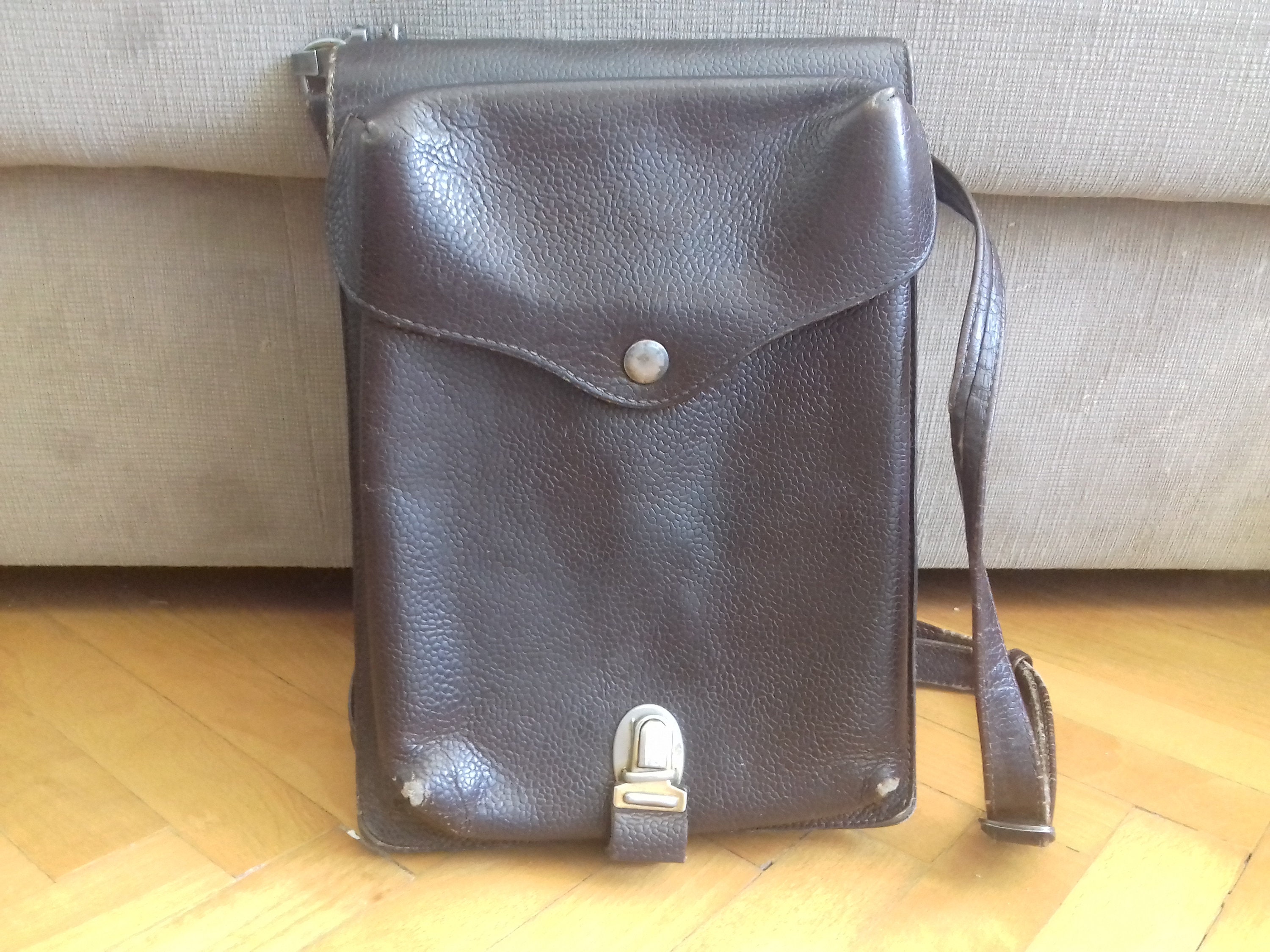 Vintage Army Messenger Maps Bag/leather Map Satchel/leather Etsy