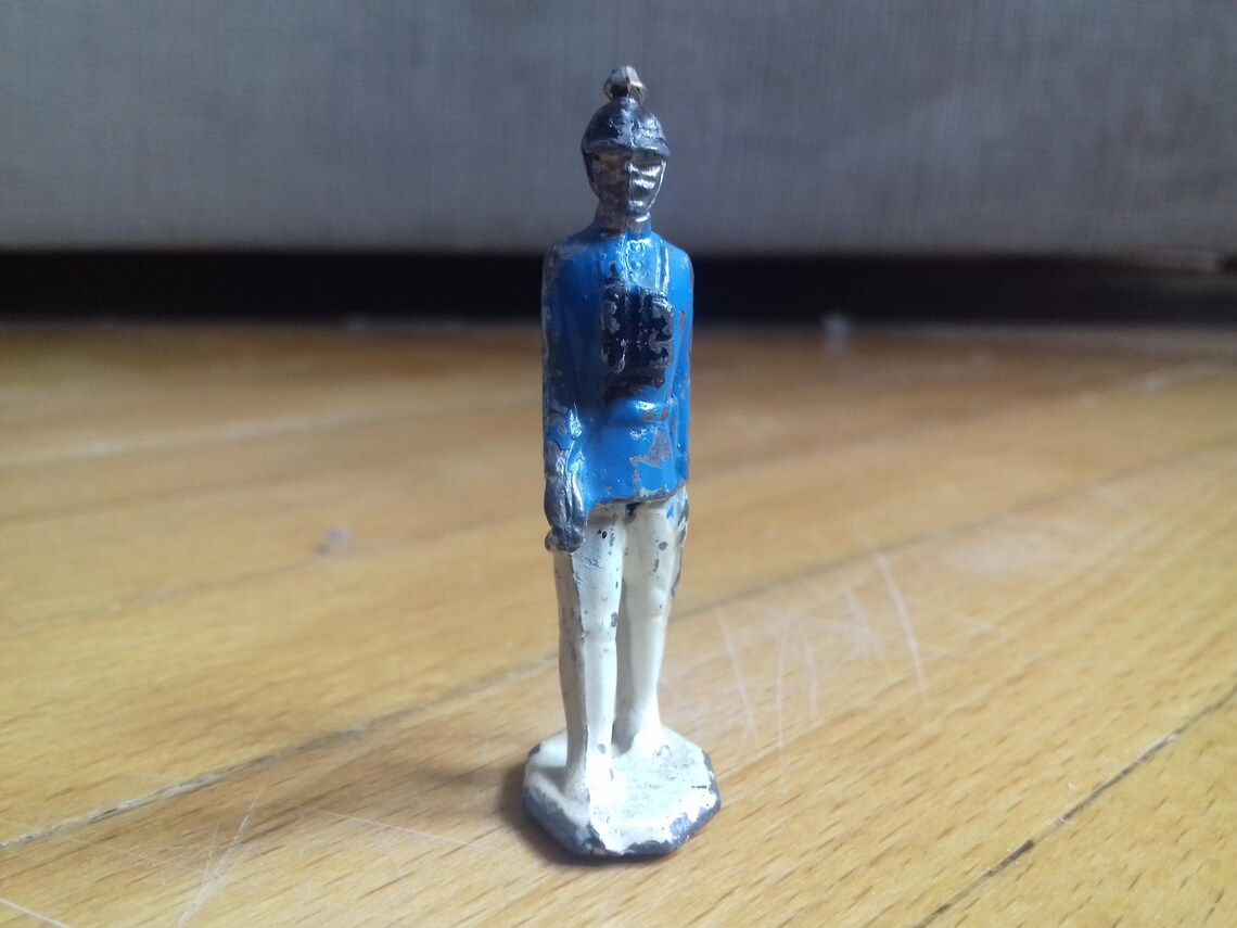 Vintage Metal Toy Soldier. Miniature Military Etsy