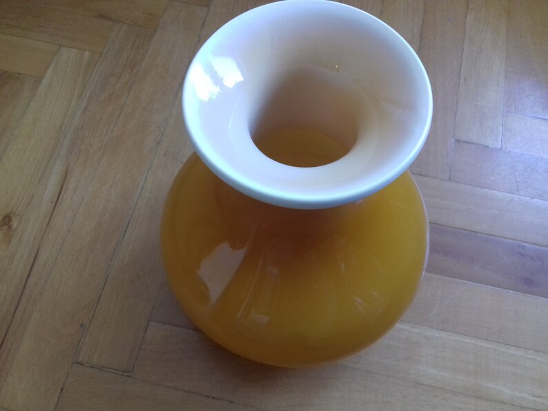 Vintage Cased Glass Vase. Retro modern vase from Etsy