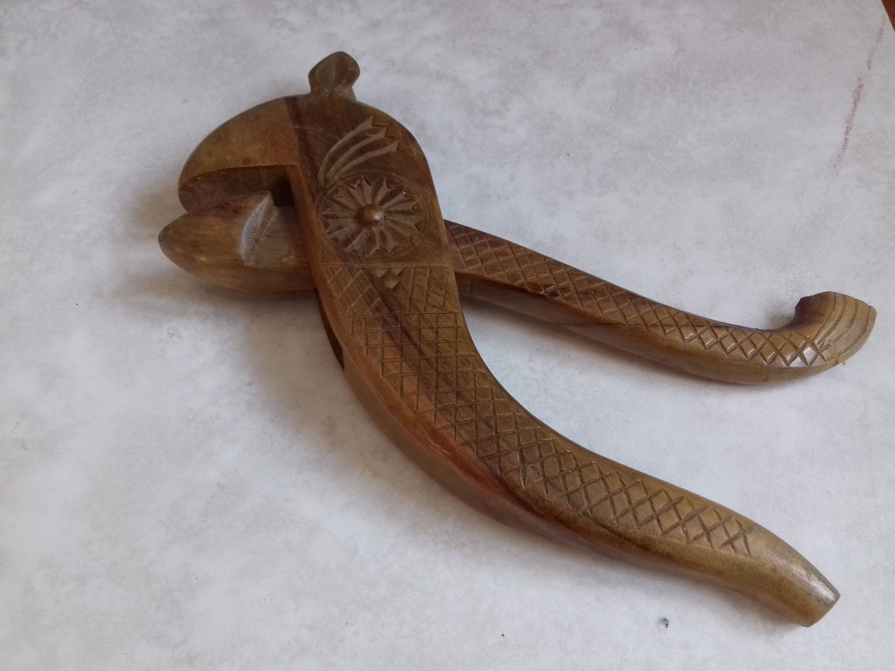 Vintage Wooden Nut Cracker/ Old Hand carved cracker/Hard Wood Etsy