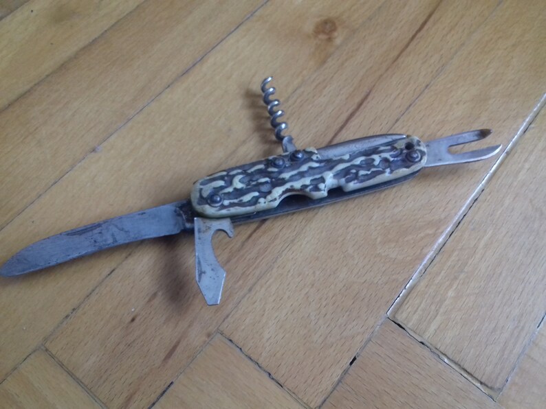 Vintage Multifunction Pocket Knife Made in Germany Etsy