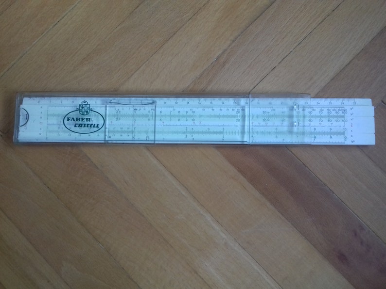 Vintage German Slide Ruler FABER CASTELL 5787 Reitz Schul-Rechenstab 70/'s
