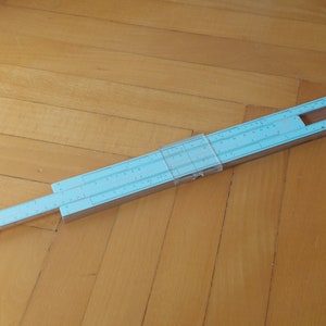 Righello calcolatore tedesco vintage Reiss Ritz-Simplex/calcolatrice ingegneristica - DDR anni '70