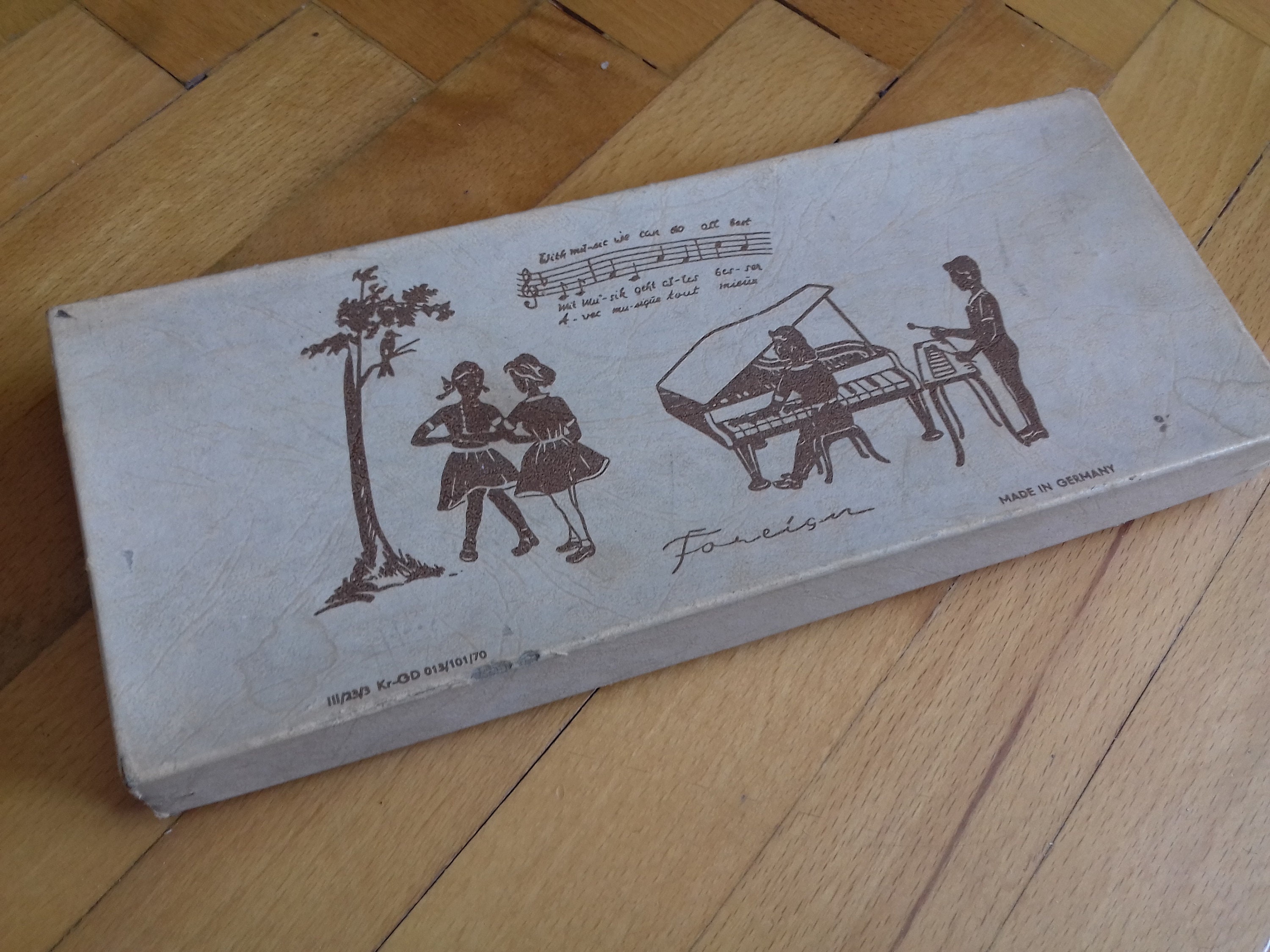 Vintage German Child Xylophone in Original Box60's Etsy