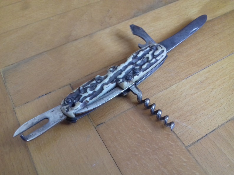 Vintage Multifunction Pocket Knife Made in Germany Etsy