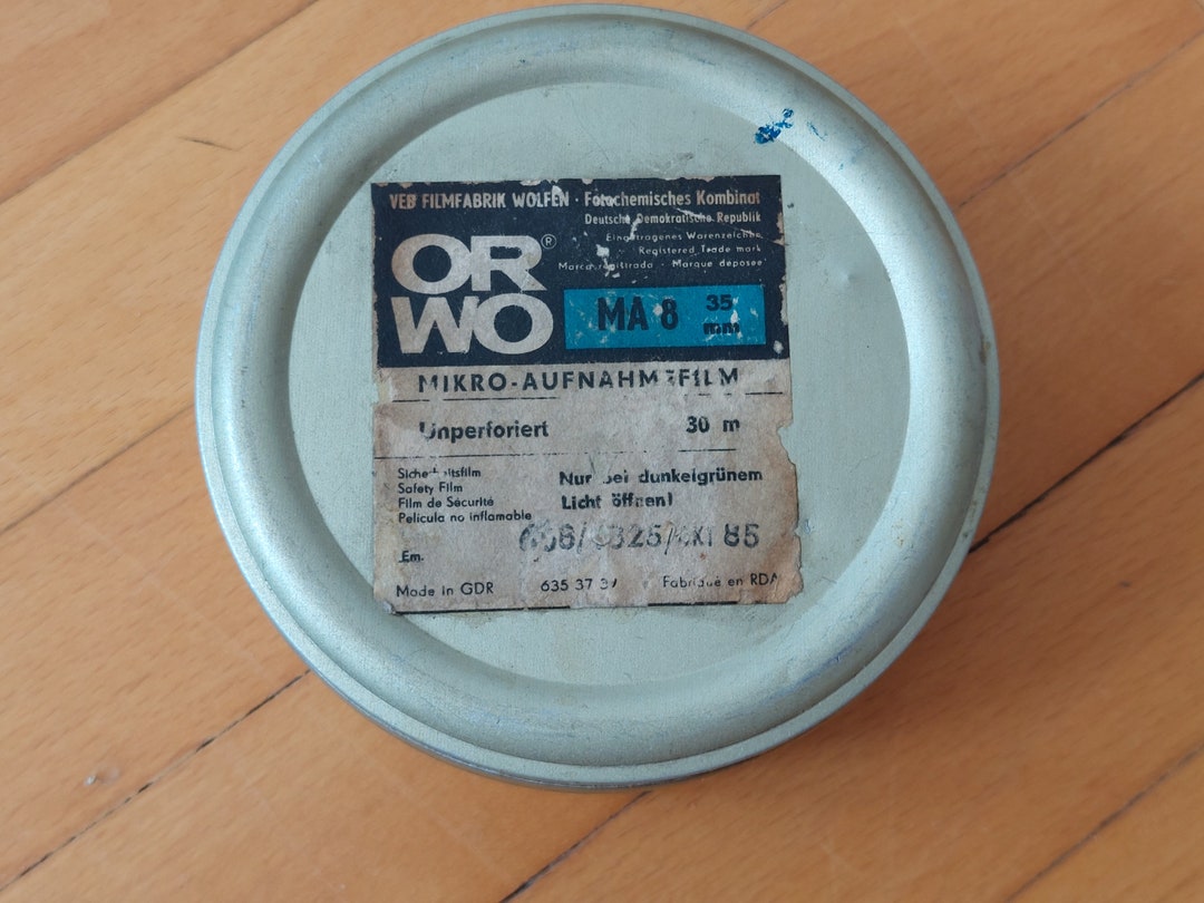 Buy Vintage ORWO Film Can/35 Mm Camera Film Canister/safety Film Storage  Made in DDR Online in India 