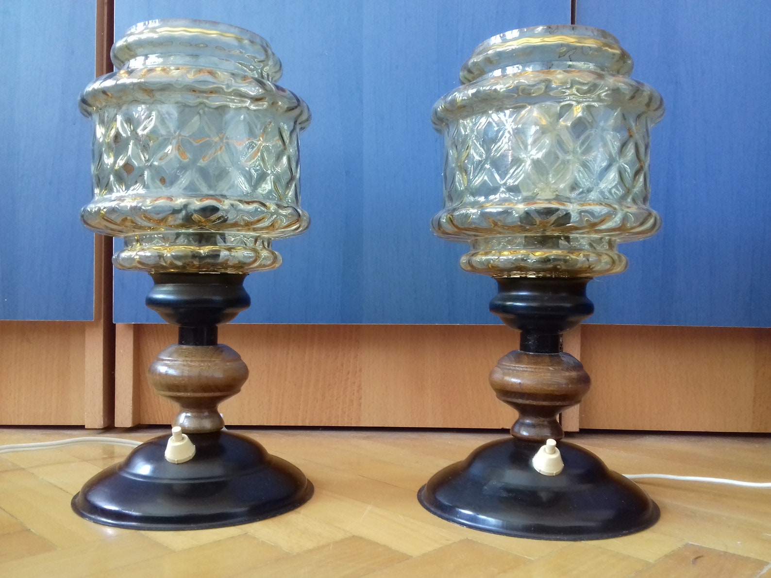 Pair of Vintage Table Lamps /vintage Desk Lamps From 70's | Etsy