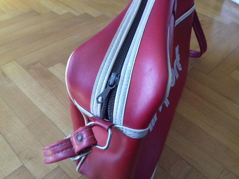 Vintage Shoulder Faux Leather Sports Bag From Etsy