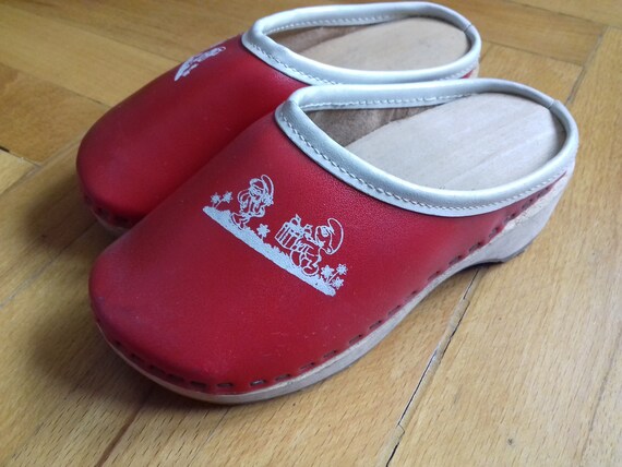 Vintage Girls- Sanita  Clogs number 22-Smurfs Clo… - image 7