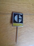 Vintage pin badge CATERPILLAR tractor bulldozer loader product logo