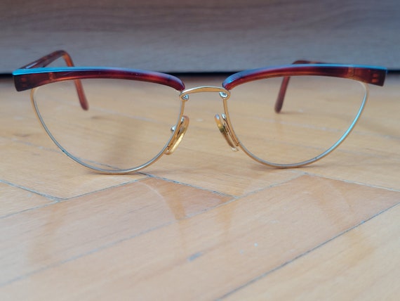 Vintage Hand Made Italian Eyeglasses Frames-Vogar… - image 1