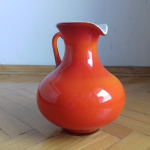 Vintage Cased Glass Vase. Retro Modern Vase From - Etsy