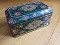 Vintage tin box by Saturnus Yugoslavia- 60's-Rare and collectible piece product logo