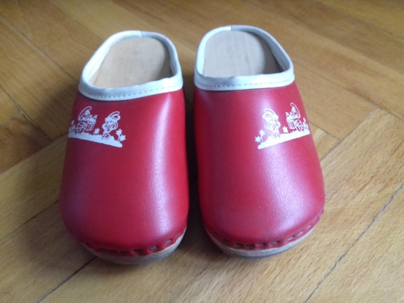 Vintage Girls- Sanita  Clogs number 22-Smurfs Clo… - image 3