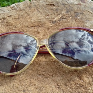 Beautiful Vintage Ladies Valentino Prescription Glasses model V 158 321. Made in Italy 80's-Butterfly shape-Rare image 1