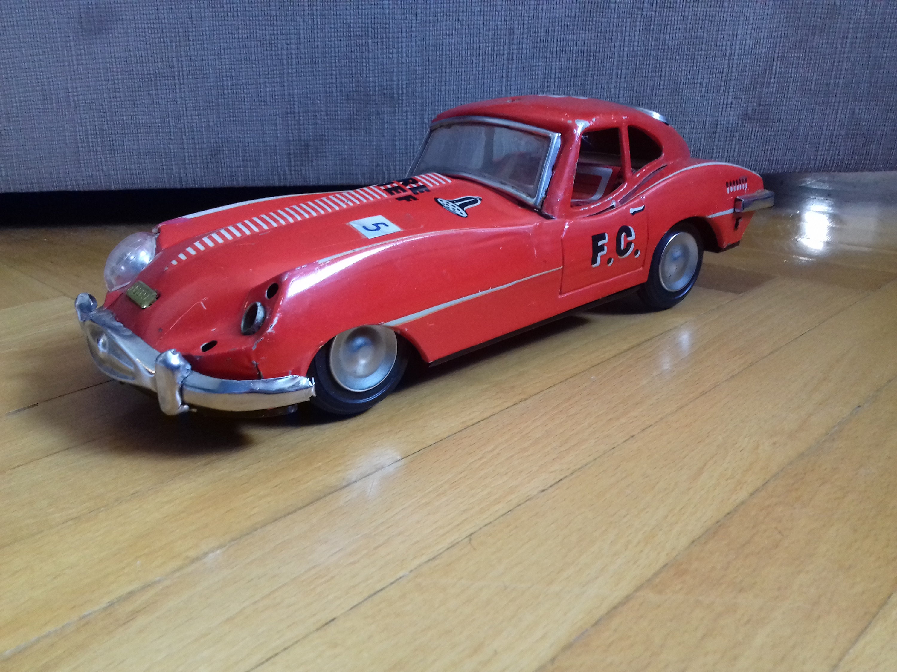 Vintage Fire Chief ME 627 Tin Litho Car From 60's Made in Etsy