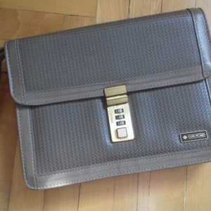 Bolso de muñeca de cuero vintage GEBR PICARD - Bolso de calidad alemán con cierre suizo amilet/embrague de pulsera