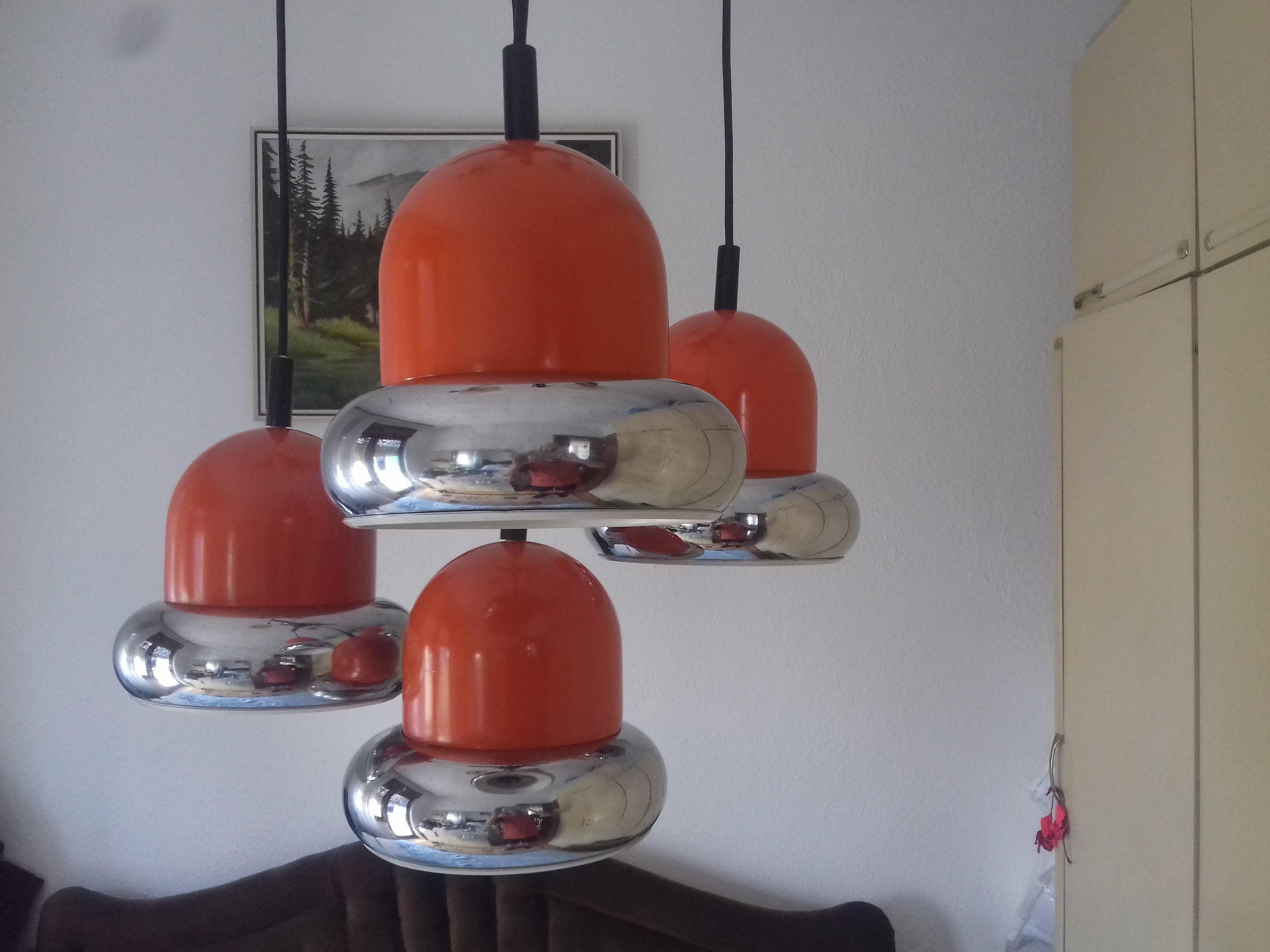 70'S スペースエイジ アトミックペンダントライト ナショナル 日本製