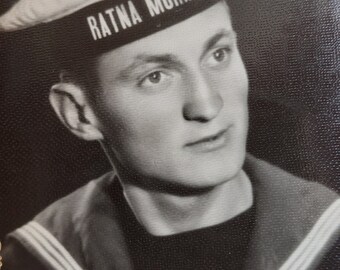 Soldier in uniform-Yugoslavian Navy Army Original photo 60s