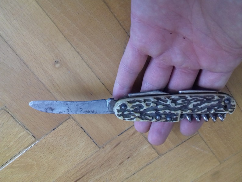 Vintage Multifunction Pocket Knife Made in Germany Etsy