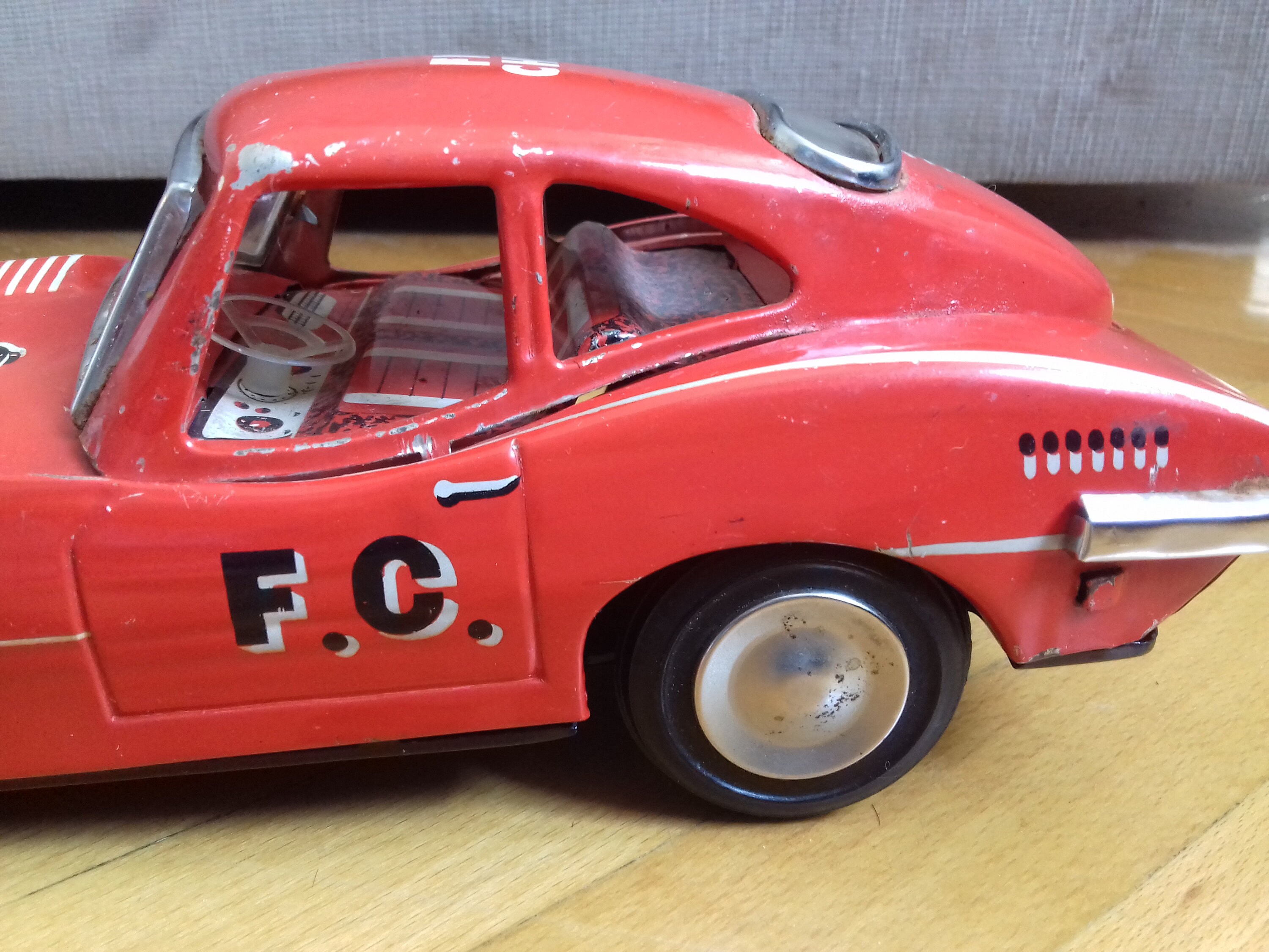 Vintage Fire Chief ME 627 Tin Litho Car From 60's Made in Etsy