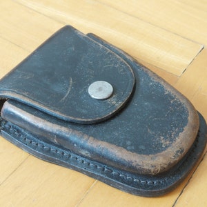 Custodia per bussola in pelle vintage/custodia da cintura in pelle/custodia militare, custodia della polizia