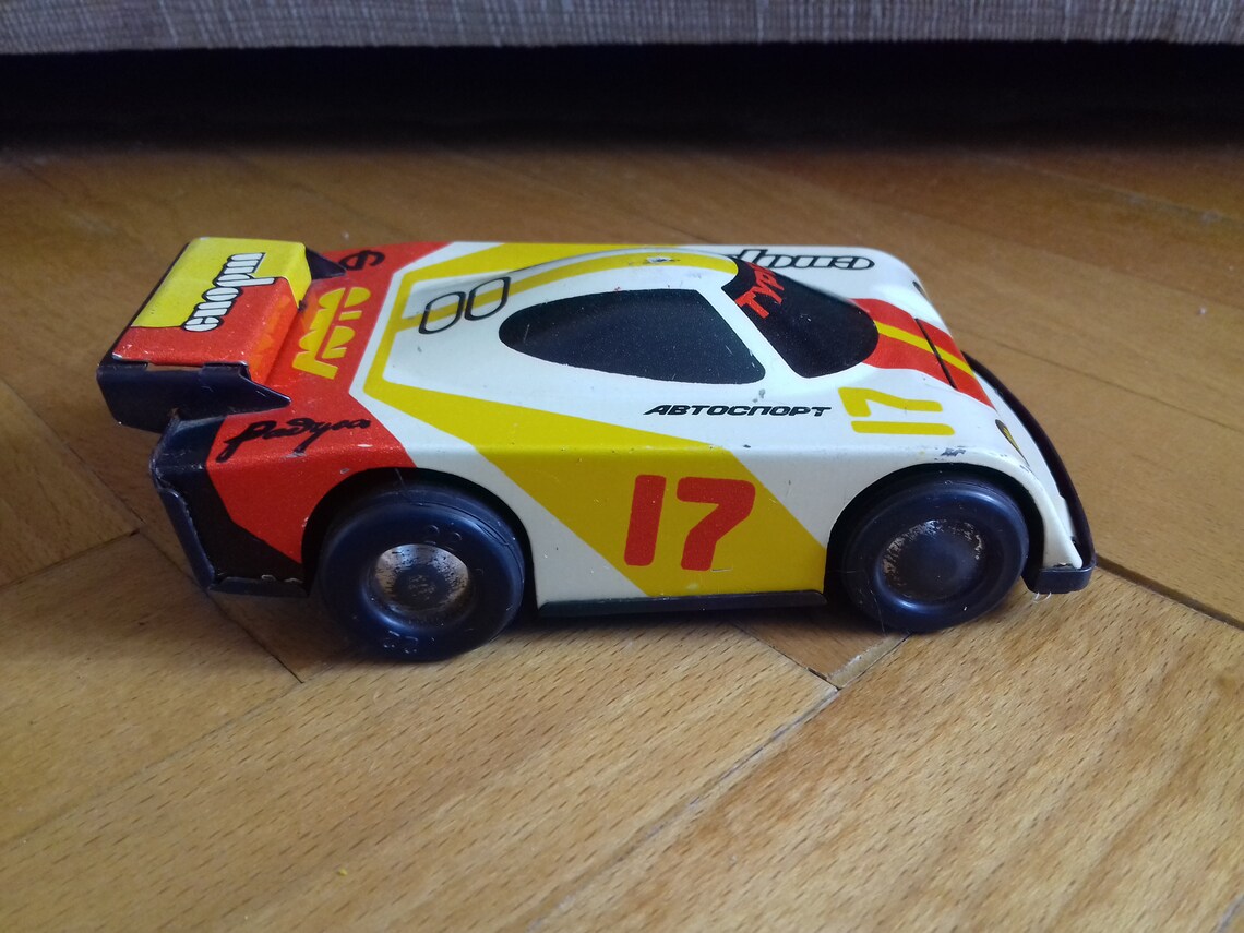 Soviet tin toy sport rally car USSR Etsy