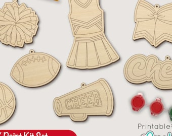 Cheer Paint Kit Laser Cut Files L013 - svg / dxf / eps / ai  - Includes Limited Commercial Use
