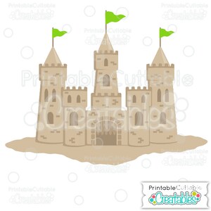 Sandcastle SVG Cut File & Clipart E148 - Includes Limited Commercial Use!