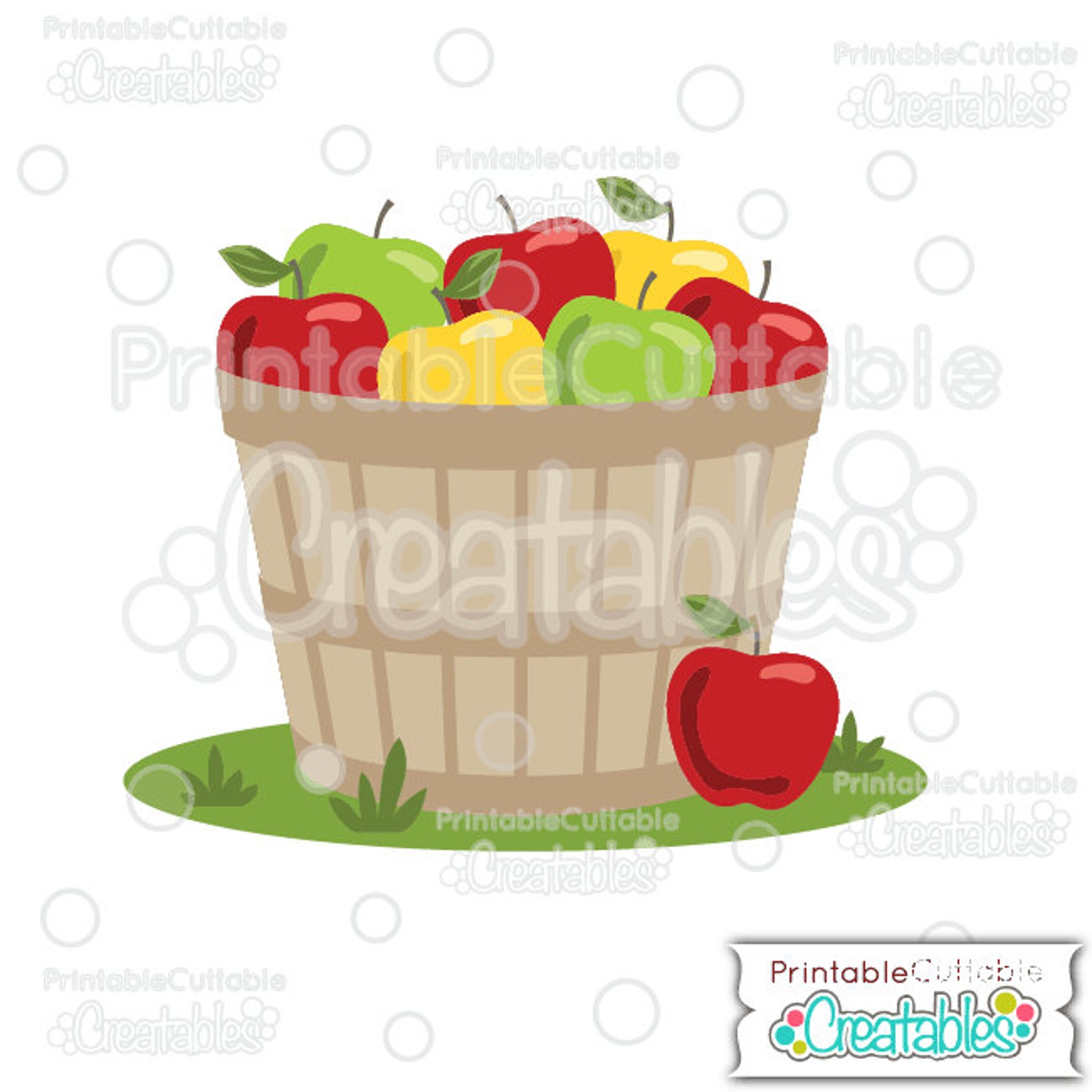Apple Barrel SVG Cut Files &amp; Clipart E182 Includes Limited | Etsy