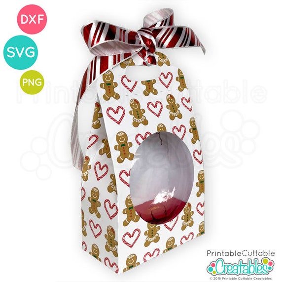 Flat Disc Ornament Gift Box Svg File D018 Svg Dxf Pdf Etsy